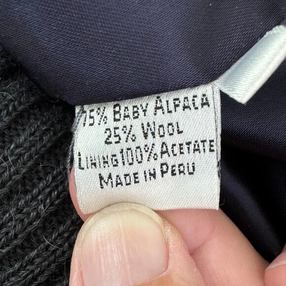 Peruvian Connection baby alpaca bomber jacket - Picture 9 of 12